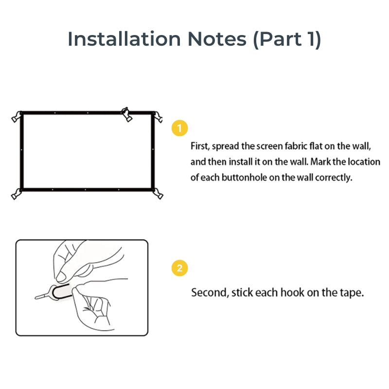 Vision Beam™ Portable Projection Screen